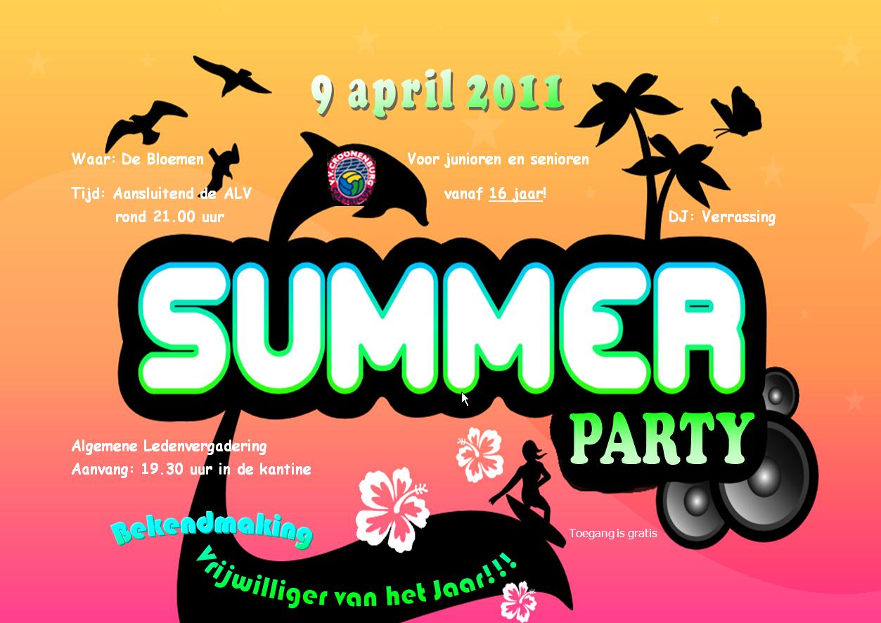 Feestavond op 9 april