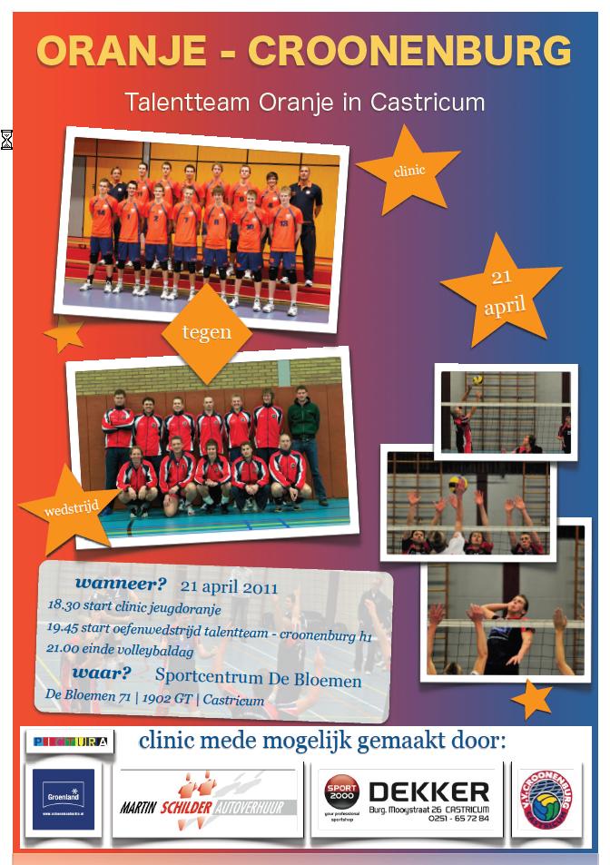 Talentteam Oranje in Castricum!