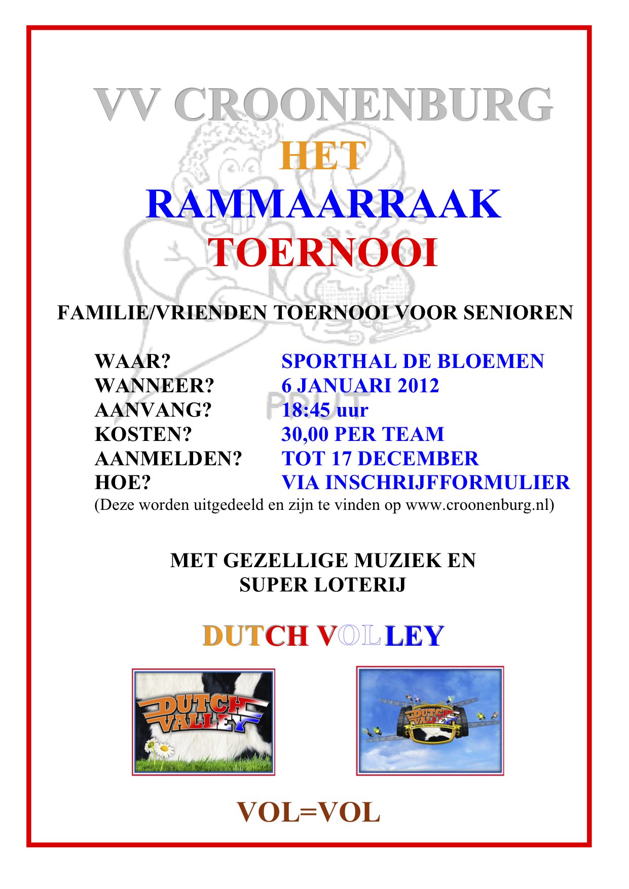 Rammaarraaktoernooi 6 januari 2012