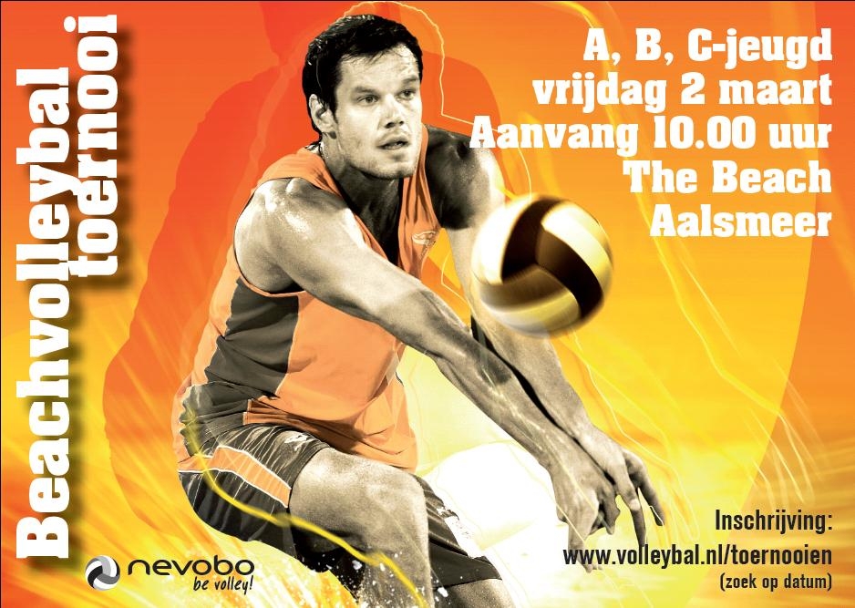 Jeugdbeachvolleybaltoernooi 2 maart 2012