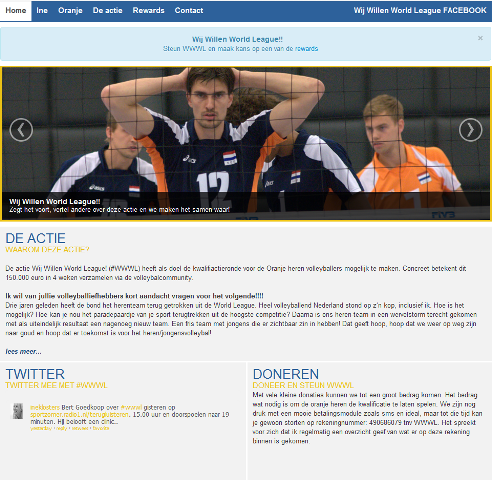 Wij Willen World League!