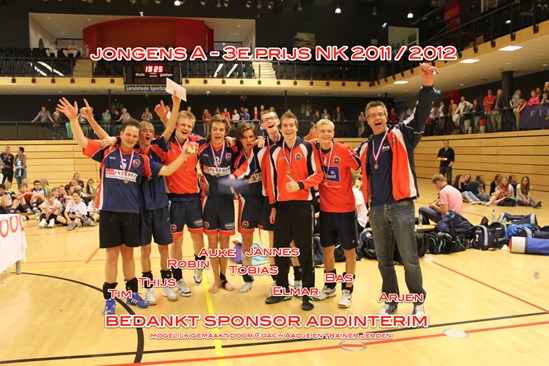 Het Jongens A team genomineerd sportploeg van het jaar
