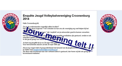 Enquête jeugd 2014 : Vul hem snel in (duurt 5 a 10 minuutjes)