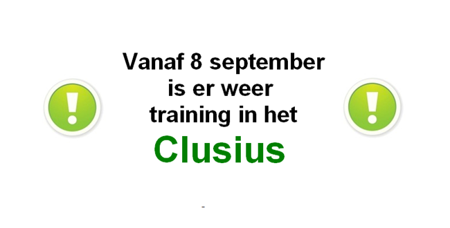 Clusius weer in gebruik