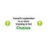 Vanaf ma 8 september kan weer in Clusius worden getraind.