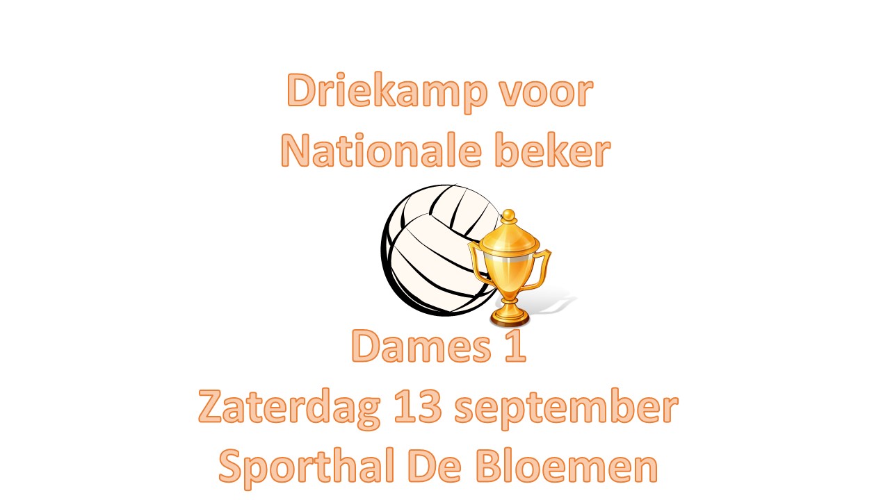 Dames 1 - zaterdag 3 kamp in De Bloemen