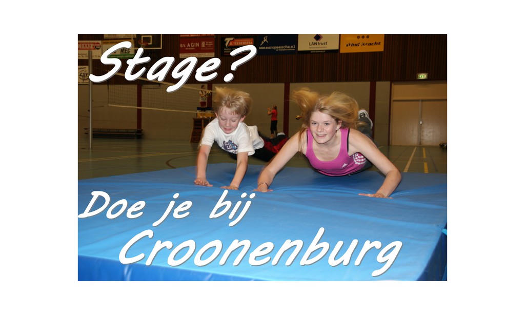 Volleybal vereniging Croonenburg erkend stagebedrijf.