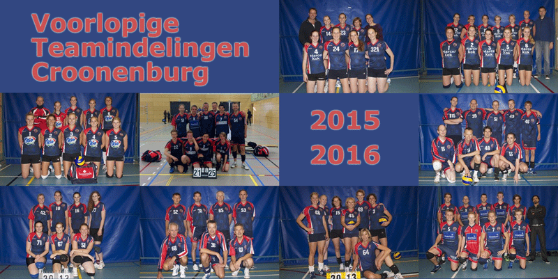 Voorlopige teamindeling 2015-2016 bekend