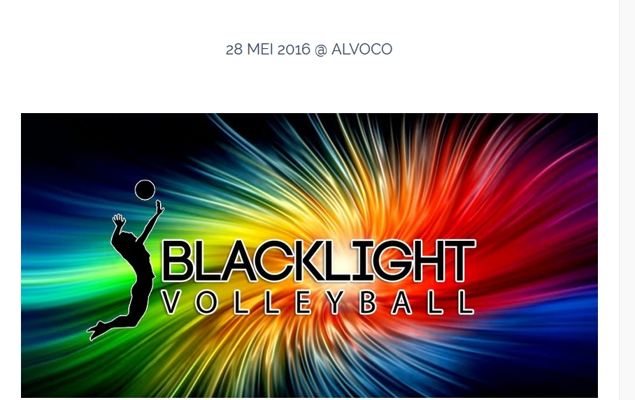 Alvoco Glow in the Dark toernooi:  za 28 mei 2016