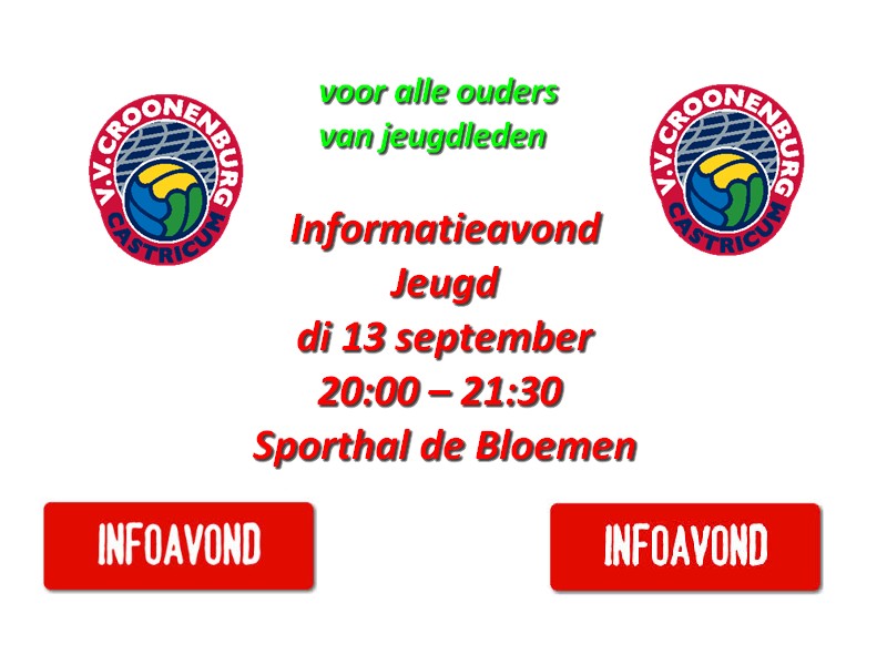 Informatieavond voor ouders van Jeugdleden.
