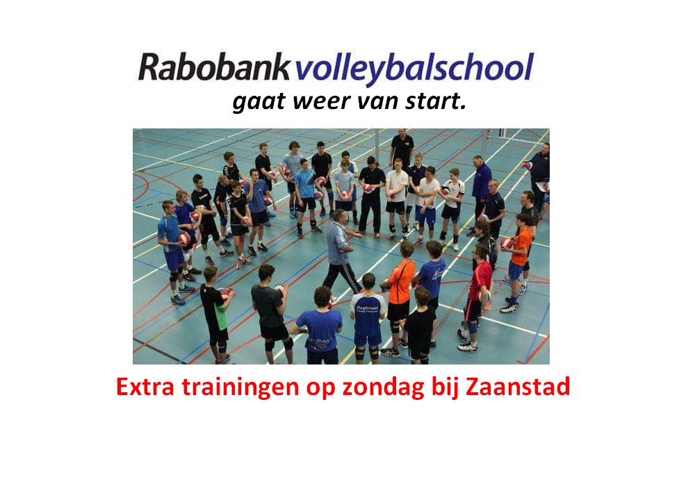 Rabobank volleybalschool weer van start