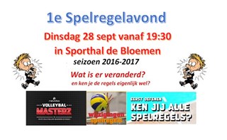 1e spelregelavond