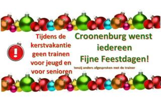 met kerst geen training