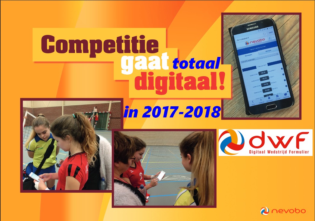 Competitie gaat totaal digitaal in 2017-2018
