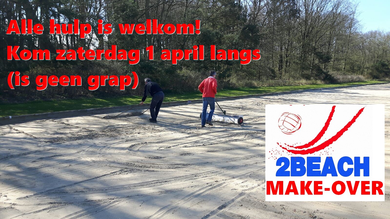 Zaterdag 1 april : Prachtig 2Beach Klusweer