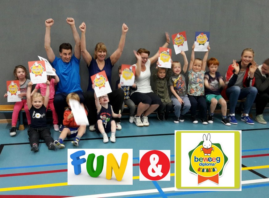 Funvolleyers Croonenburg halen beweegdiploma