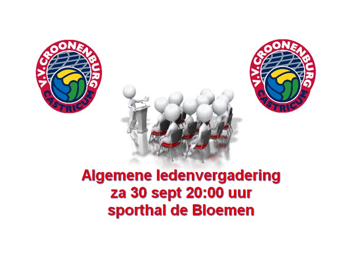 Algemene Ledenvergadering Croonenburg 2017 : za 30 sept 20:00 uur, Sporthal de Bloemen