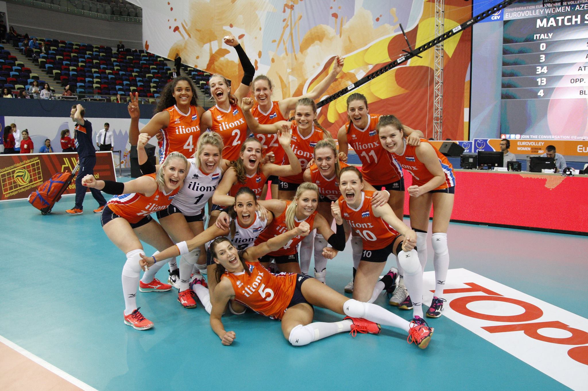 Trots op de Volleybaldames : Zilver op het EK in Azerbeidzjan !