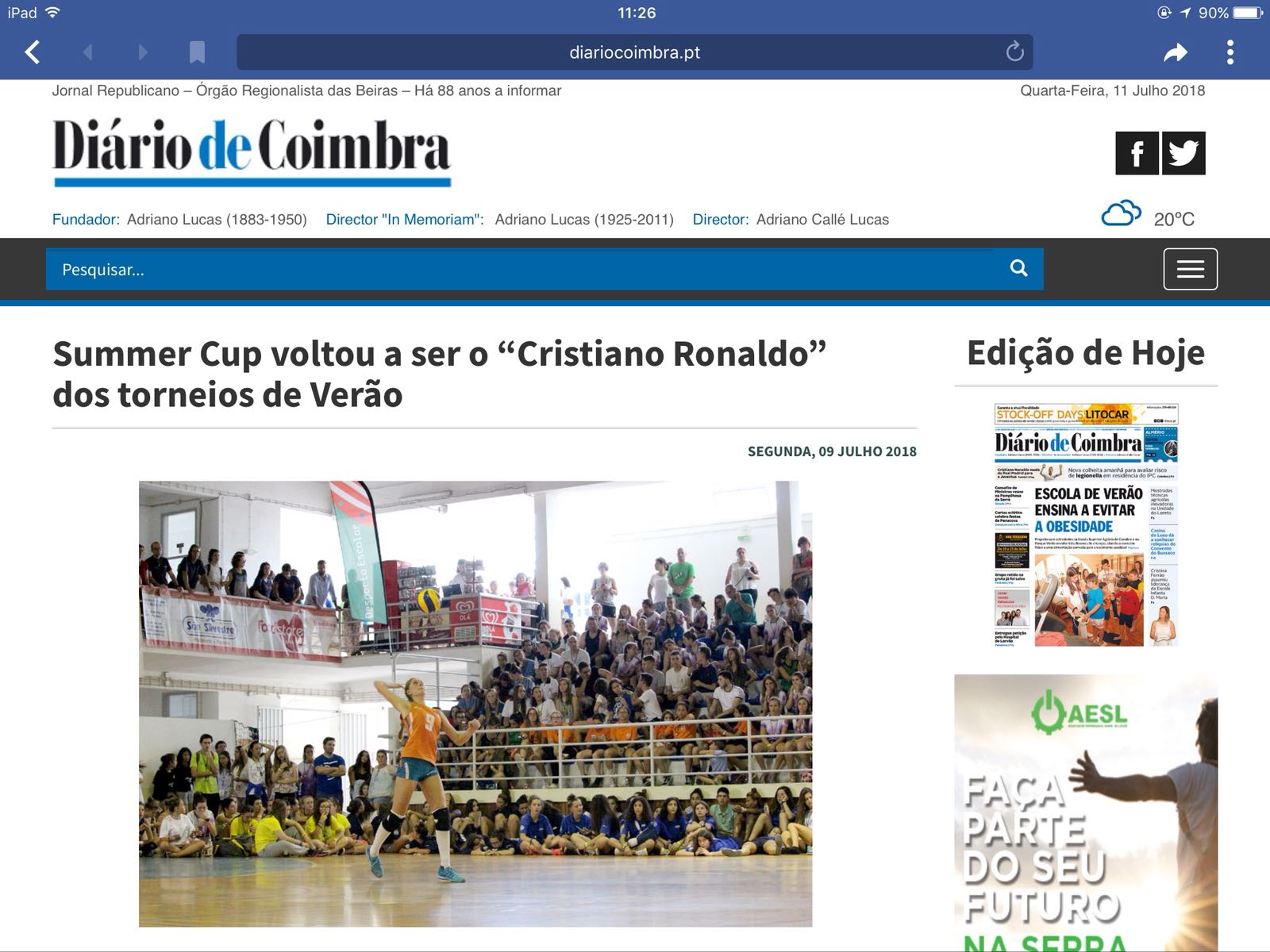 Anouk Brantjes op Summer Cup juli 2018 , Portugal