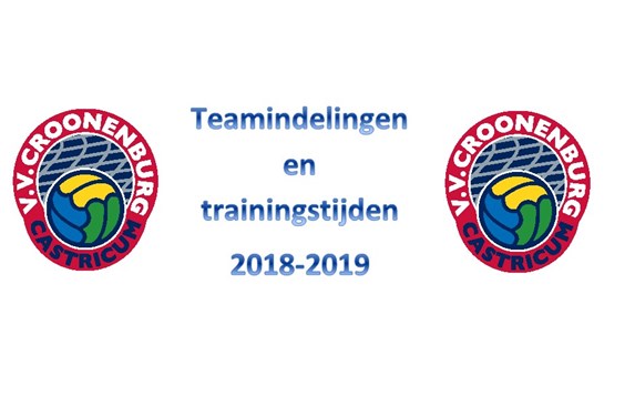 Teamindeling 2018-2019