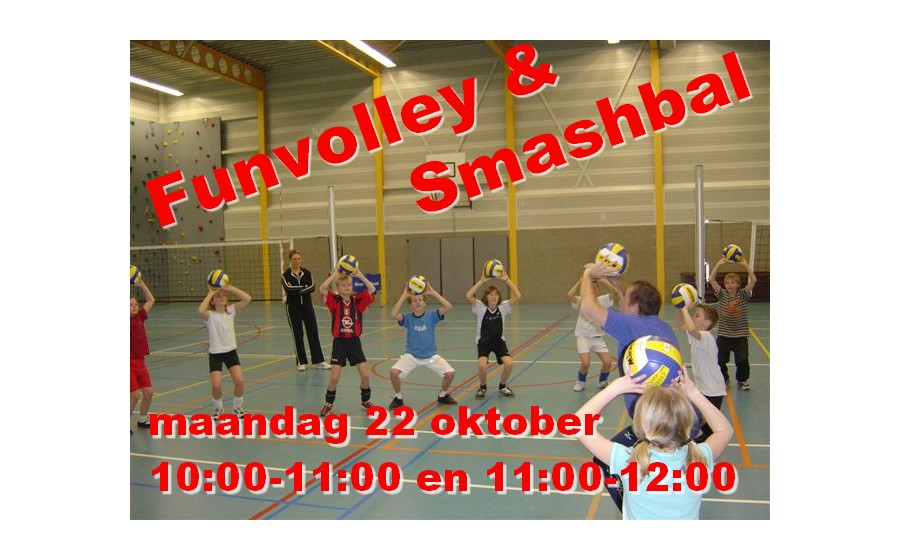 Volleybalclinics in de herfstvakantie op 22 oktober