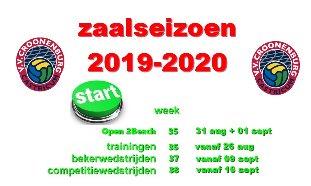 Seizoenstart zaal 2019-2020