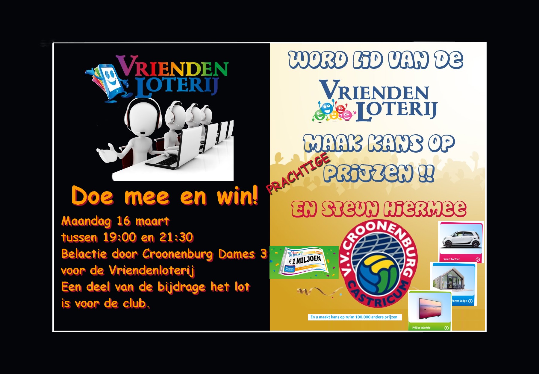 Bel-actie voor Vriendenloterij door Dames 3