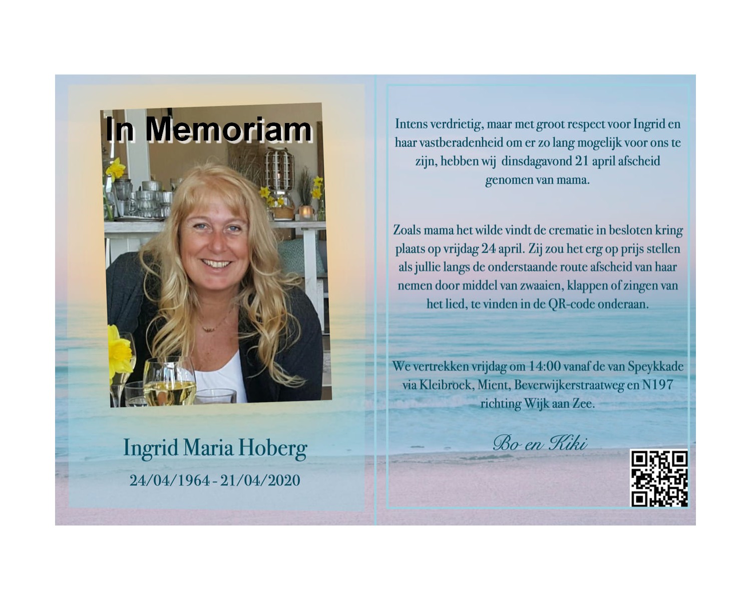 In Memoriam : Ingrid Hoberg