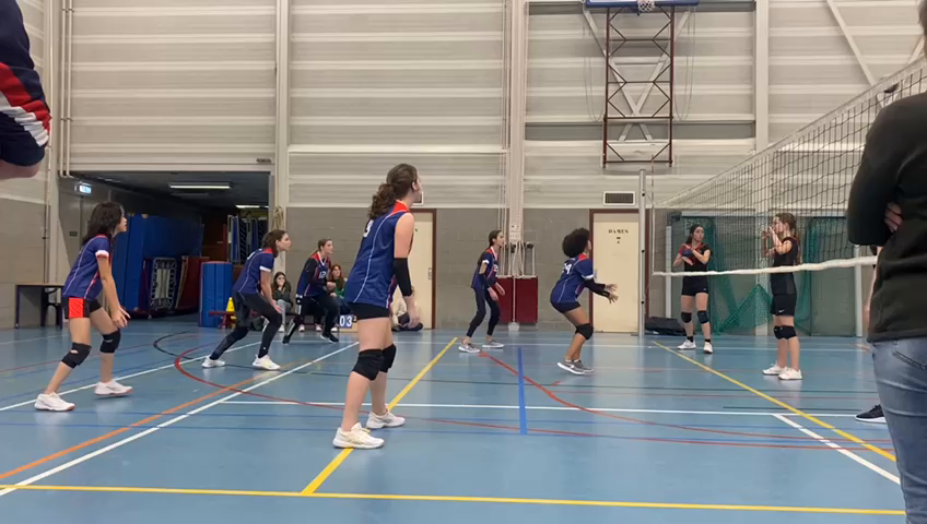 De allereerste wedstrijd van het nieuwe team van Meisjes C!