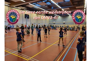 20230128 Zaterdag 28 januari Eerste wedstrijd cmv 3-4 team website